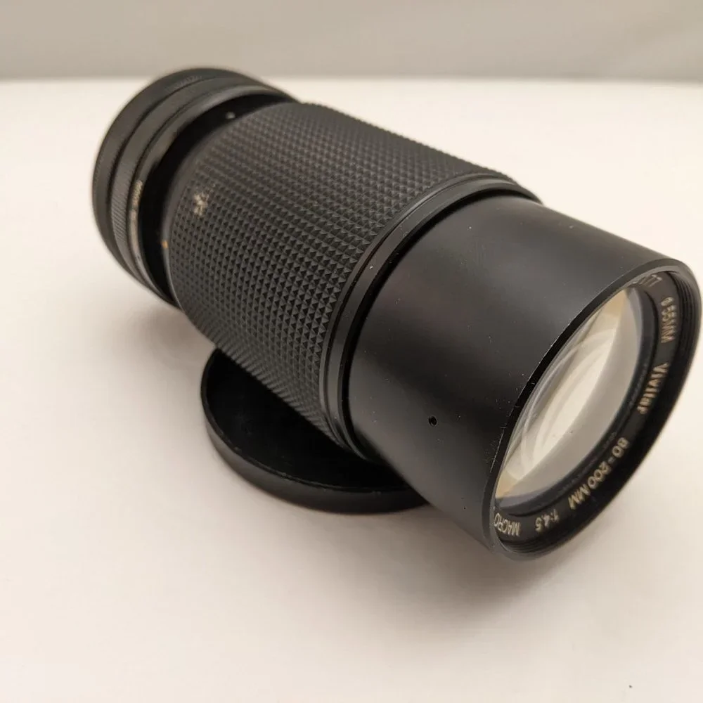 VIVITAR 80-200mm f4.5 Macro Focusing Zoom MC Lens w/ C/FD Mount # 77245177 USED